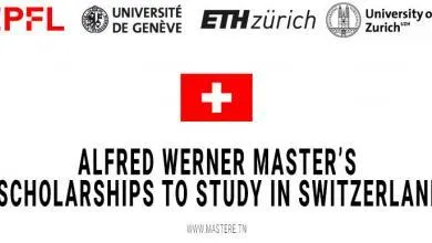 ALFRED WERNER MASTERS SCHOLARSHIPS TO STUDY IN SWITZERLAND