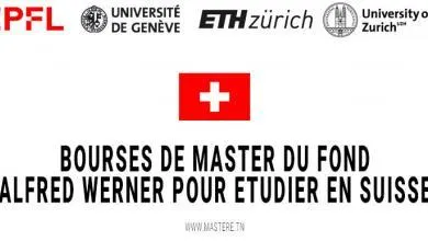 Bourses Master Du Fond Alfred Werner Pour Etudier En Suisse