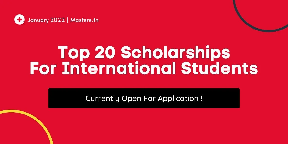 Top 20 scholarships for international students January 2022