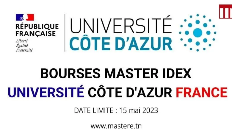Bourses Master IdEx Université Côte d'Azur France 2023-2024