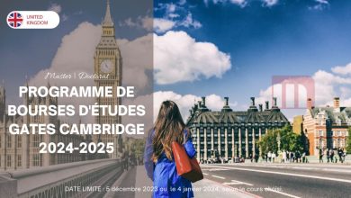 Bourses d'études Gates Cambridge 2024-2025