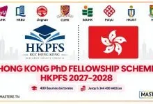 Hong Kong PhD Fellowship Scheme (HKPFS) 2027-2028