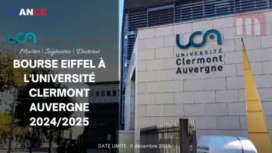 Bourse Eiffel à l'Université Clermont Auvergne