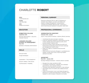 CV Canadien générique