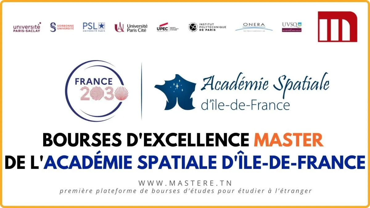 Bourses de Master de l'Académie Spatiale d'Île-de-France, 2026/2027
