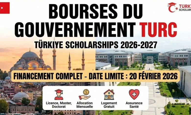 Bourses d'études du gouvernement turc 2026 pour les Étudiants Étrangers
