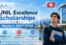 University of Lausanne (UNIL) Master’s Scholarships 2027