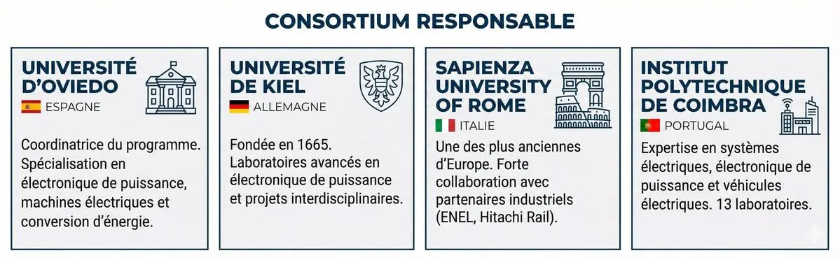 Consortium responsable du programme Erasmus Mundus STEPS