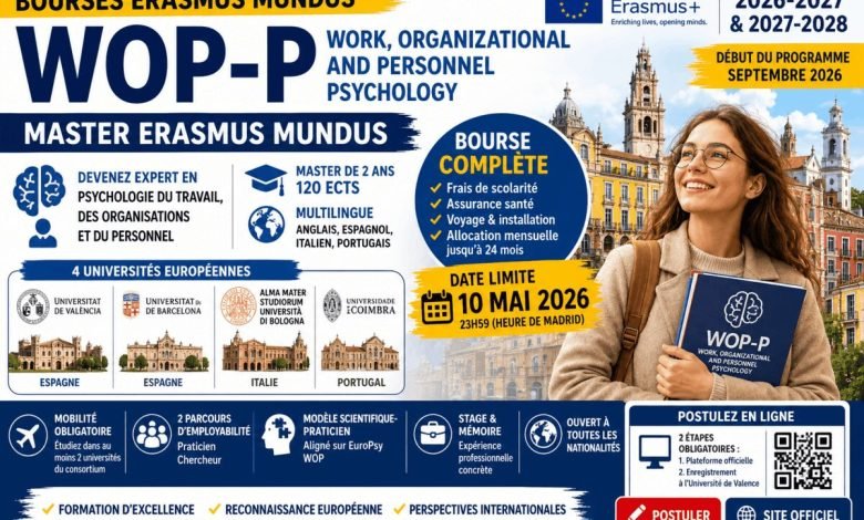 Bourses Erasmus Mundus WOP-P 20262027