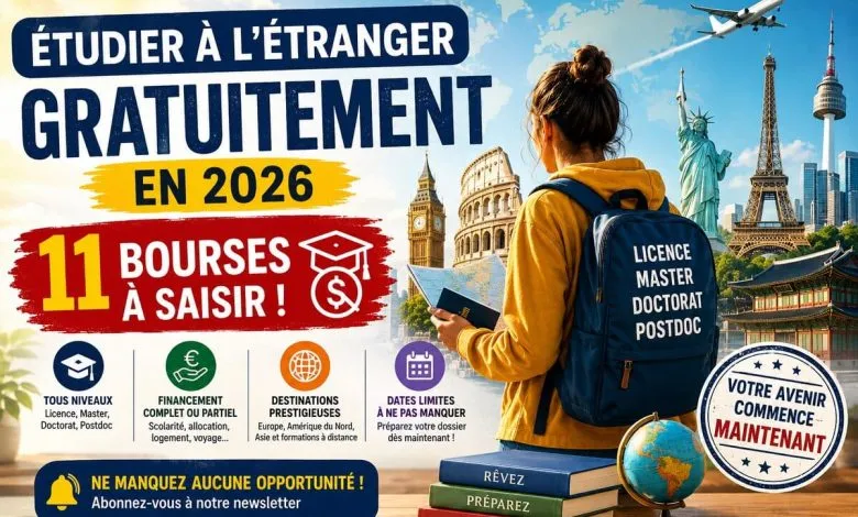 Les Meilleures Bourses d’Études Actuelles pour Étudier Gratuitement à l’Étranger