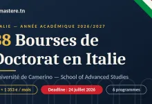 Bourses de Doctorat à l'Université de Camerino en Italie