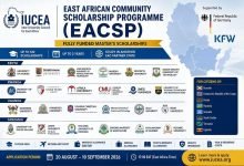 Inter-University Council for East Africa (IUCEA) Master’s Scholarships